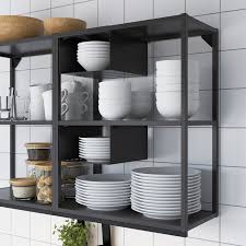 Shop our best selection of metal bakers racks to reflect your style and inspire your home. Enhet Wall Fr W Shelves Anthracite 40x30x75 Cm Ikea