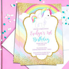 Unicorn Birthday Invitation Editable Unicorn Invitation Etsy Unicorn Invitations Unicorn Birthday Invitations Birthday Invitations