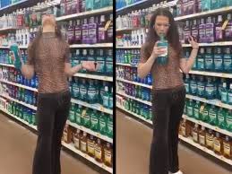 Entdecken sie shopper in vielen verschiedenen styles auf wardow.com Shopper Filmed Drinking Mouthwash And Returning Bottle To Store Shelf