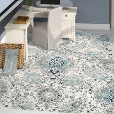 Matelles Cream Light Grey Area Rug Area Rugs Light Blue Area Rug Blue And Cream Living Room