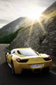 Ferrari 458 Italia Rear In Yellow Ferrari 458 Ferrari 458 Italia Ferrari