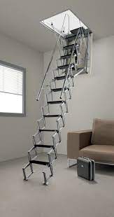 Electric Attic Ladder Modularstairs Stairs By Design Loft Ladder Wood Doors Interior Doors Interior