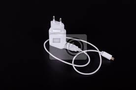 Black background with haha text overlay, humor, minimalism, simple background. White Mobile Phone Charger Isolated On Black Background Fototapete Fototapeten Aufladen Computer Usb Myloview De