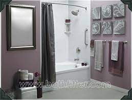 Purple and grey bathroom decor. Love The Grey And Purple Together Could Diy Some Artwork Similar To This For The Powder Room Purple Bathrooms Gray Bathroom Decor Bathroom Decor