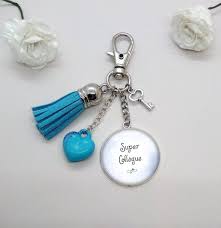 Porte Cle Cabochon Collegue Super Collegue Cadeau Collegue Amie Texte Personnalise Keychain Personalized Items Items