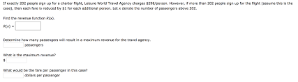 We did not find results for: If Exactly 202 People Sign Up For A Charter Flight Chegg Com