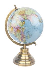 Find unique side tables and decors. Globeskart Educational Antique Globe With Brass Antique Arc And Base World Globe Home Decor Office Decor Gift Item 8 Inches Laminated Sky Blue Buy Online In Aruba At Aruba Desertcart Com Productid 76302838