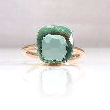 Aquamarine Ring March Gemstone Ring Green Gemstone Ring Etsy In 2020 Green Gemstone Ring Green Gemstones Gemstones