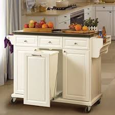 Lovely Kitchen Island With Garbage Storage Portable Kitchen Island Building A Kitchen Kitchen Island With Trash Bin