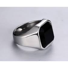 Bague Homme Pierre Noir Onyx Imposante et très élégante bague pour homme. bague homme pierre noir onyx