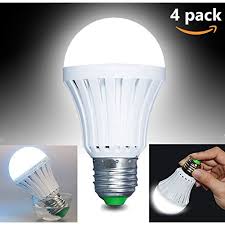 Emergency Led Light Bulb Epicgadget 4 Pack 5w White Magical Emergency Led Light Bulb E27 6500k 60 Watt Equivalent Walmart Com Walmart Com