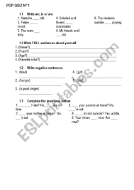 While they aren't the easiest questions, you will be thankful you asked them. Am Are Is Quiz Esl Worksheet By Alliebell