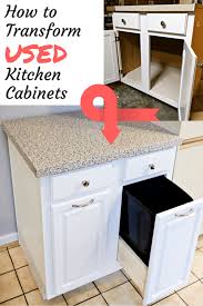 How To Transform Used Kitchen Cabinets In A New Space Used Kitchen Cabinets Repurposed Kitchen New Kitchen Cabinets