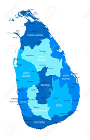 Sri lanka is located in southern asia. Sri Lanka Map Cities Regions Vector Illustration Royalty Free Cliparts Vectors And Stock Illustration Image 145295695