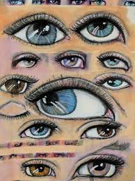 Eyes For 21embody Using Jane Davenport Mixed Media Supplies By Amber Button Amberbuttonart Face Drawing Mixed Media Faces Face Art