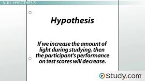 Develop and implement a research plan 3. Formulating The Research Hypothesis And Null Hypothesis Video Lesson Transcript Study Com