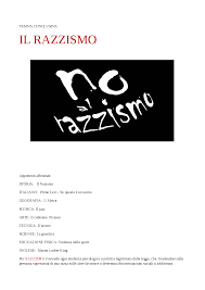 Tesina Di Maturita Sul Razzismo Docsity