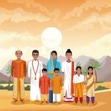 Desenhos Animados Indianos Da India Da Familia Desenhos Animados Desenhos Vetores