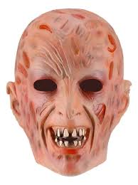 Yj Máscara Letra Freddy Grimace Halloween Látex Cosplay