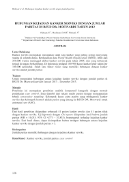 Contoh kanker serviks tahap 1. Pdf Hubungan Kejadian Kanker Serviks Dengan Jumlah Paritas Di Rsud Dr Moewardi Tahun 2013