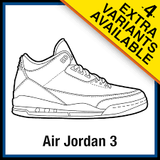 This incredible game allows students to explore north american birds. Air Jordan 3 Sneaker Coloring Pages Created By Kicksart