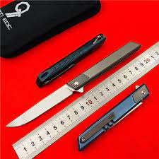Maybe you would like to learn more about one of these? 9 Tiedc Djinn Asli Titanium Paduan Knife Pisau Lipat Outdoor Pisau Lipat M390 Steel Camping Alat Alat Kecil Pisau Aliexpress