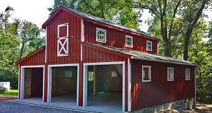 Here board and batten single 8 siding used on the garage. Rustic Wooden Garage Pine Batten Car Shed Horizon Structures