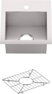 Wayfair.com has been visited by 1m+ users in the past month Kohler Vault 15 Single Bowl 18 Gauge Stainless Steel Entertainment Bar Secondary Sink With Single Faucet Hole K 3840 1 Na Drop In Or Undermount Installation Single Bowl Sinks Amazon Com