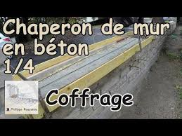 Pose Chaperon De Mur Couvertine En Beton Partie 1 4 Coffrage Chaperon Beton Chaperon Coffrage Coffrage Mur Prefabrique Dessus De Muret