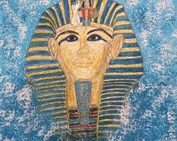 King Tutankhamun King Tut Original Watercolor 11 X 15 by Kathy Marrs  Chandler