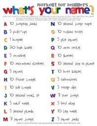 If the pop hits in your workout mix are getting played out, swap in a few of these to. 30 Best Alphabet Workout Ideas Workout Alphabet Workout Spell Your Name Workout