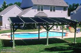 Solar Living Fair Lawn Nj United States Pergola Solar Pool Heating System Free Heat For A Warmer Pool And A Place To Get O Aquecedor Solar Piscina Casas