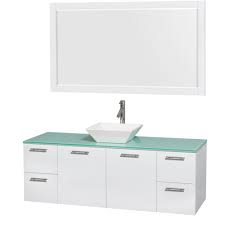 wall mounted single bathroom vanity