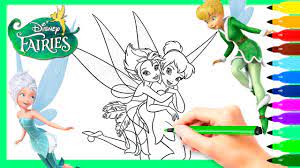 See more ideas about all disney princesses, disney princess drawings, disney drawings. Coloring Tinkerbell And Periwinkle Disney Fairies Coloring Pages Youtube