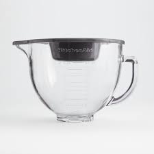 The company was started in 1919 by the hobart manufacturing company to produce stand mixers; Kitchenaid 5 Quart Tilt Head Glass Bowl With Measurement Markings And Lid Reviews Crate And Barrel