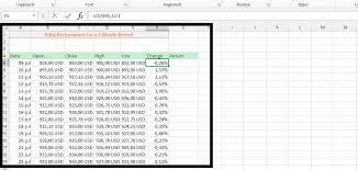 best excel tutorial volatility chart