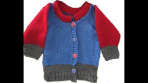 From easy to knit boys sweaters in stripes and knit and purl textures to warm cabled and aran. Baby Boy Sweater Knitting Pattern Instructions Youtube