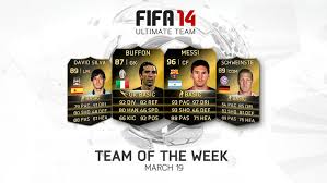 This is his non rare gold card. Fifa Ultimate Team Team Of The Week March 19