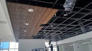A suspended ceiling is a good solution for when there are a lot of utilities running through the actual your final main and cross tee arrangement will look similar. What Are The Types Of Suspended Acoustic Ceilings 9wood