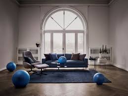 Canape Convertible Scandinavia 2 Places L 208 Cm Bleu Opal Pieds Noyer Bolia Interior Stue Stue Interior