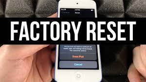 How To Factory Reset Ipod Touch - Youtube