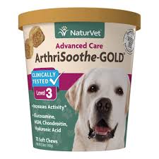 Visit us at liquidhealthpets.com to see more of our products! Arthrisoothe Gold Advanced Care Soft Chews Naturvet