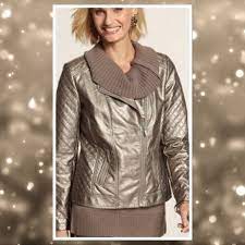 Chicos Leather Look Moto Jacket Vegan Leather Moto Jacket Clothes Design Faux Leather Moto Jacket
