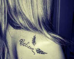Cute Small Angel Wings Tattoo Ink Youqueen Girly Tattoos Wings Tattoo Believe Tattoos Small Angel Wing Tattoo