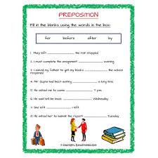 Syllabus for level 1 is also mentioned for these exams. English Prepsition Of Time Fill In The Blanks Worksheet 3 Grade 3 Estudynotes