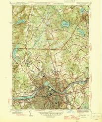 Classic USGS Lowell Massachusetts 7.5'x7.5' Topo Map