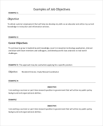 Learn how your fellow job seekers phrase their accomplishments with. Free 6 Sample Resume Objective Templates In Ms Word Pdf
