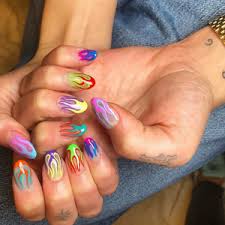 Check spelling or type a new query. Unas Acrilicas De Fueguito De Colores 24 Uds Unas Falsas Diy Para Damas Diseno De Fuego Punk Chica Guay Color Cafe Espejo Cubierta Completa Corta Prensa En Unas Manicura Unas Falsas