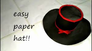 Make your hat taller or shorter by cutting a larger or smaller circle into the paper. Paper Hat Origami Top Hat Tutorial Diy Youtube