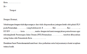Jika hendak membuat surat ini, tentu anda harus memakai bahasa yang sopan sesuai ejaan yang benar serta menyampaikan maksud dan tujuan secara singkat dan jelas. Contoh Surat Permohonan Lampu Penerangan Jalan Lingkungan Dapatkan Contoh Cute766